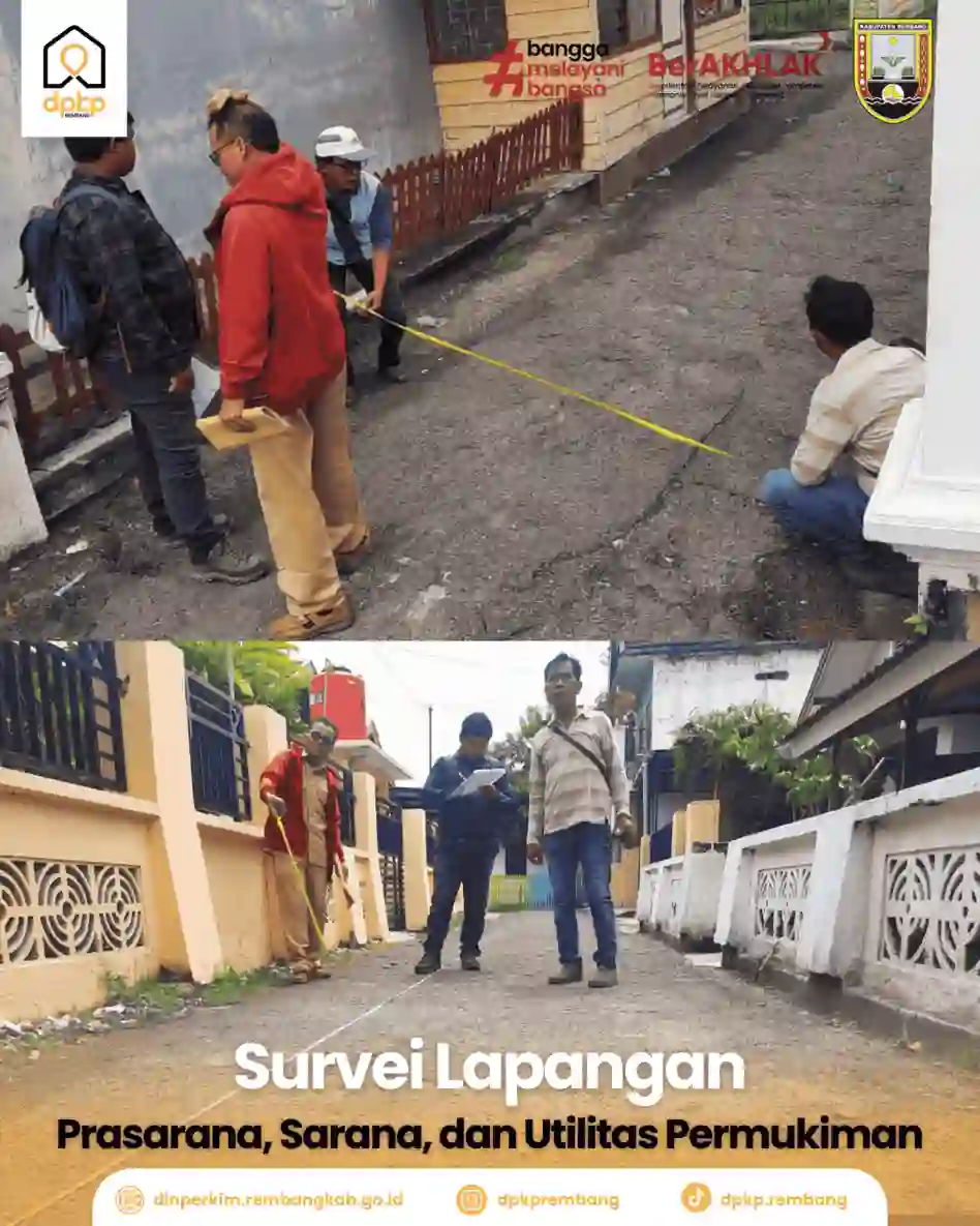 Survei Prasarana, Sarana, dan Utilitas Umum (PSU) Kawasan Permukiman Sejumlah Desa Di Rembang