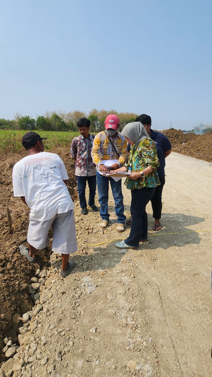 DPKP Rembang Laksanakan Survei Kesesuaian Site Plan Perumahan Tentrem Asri Adiraya