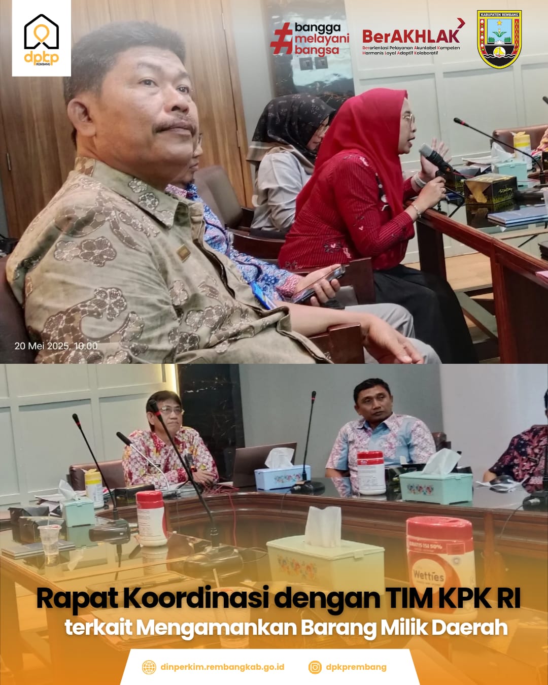 Rapat Koordinasi dengan Tim KPK RI: Pengamanan Barang Milik Daerah